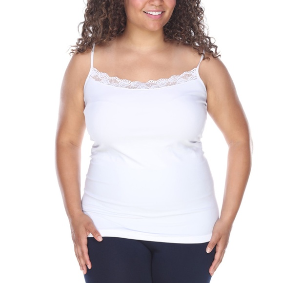 plus size lace tank